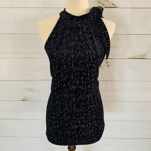 STYLE & CO BLACK VELVET SPARKLE BOW TOP